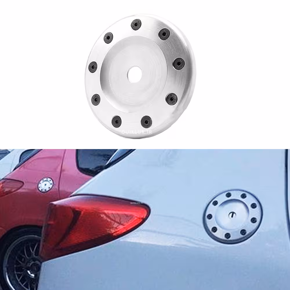 درب باک خودرو پژو 206 و 207 فلزی طرح RC  – رنگ نقره ای پیچ مشکی