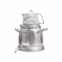 کتری قوری کاوه تی جی اچ 5.5 لیتری شیردار مات کف چدن مدل 7020