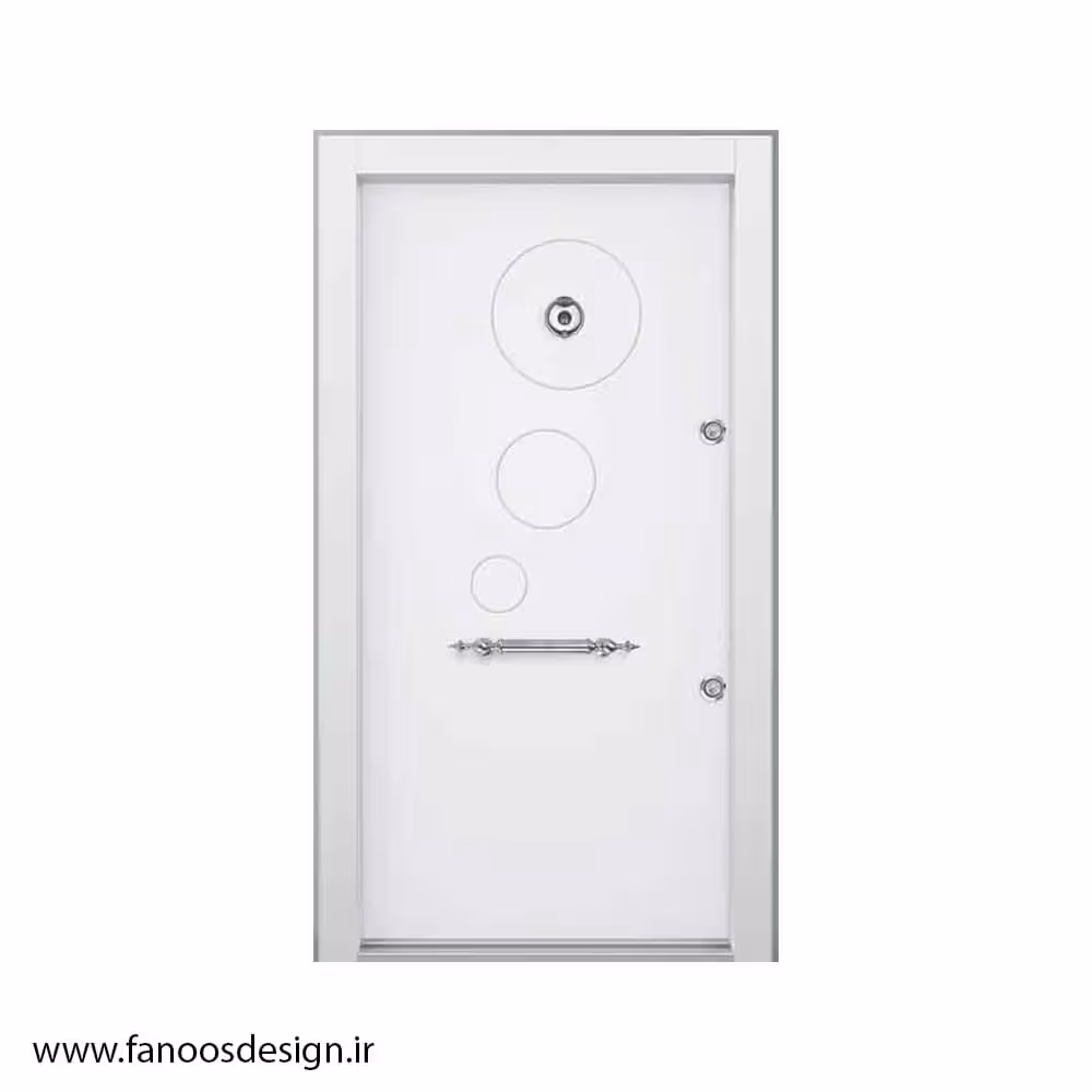 درب ضد سرقت رنگ سفید مات کد 1332