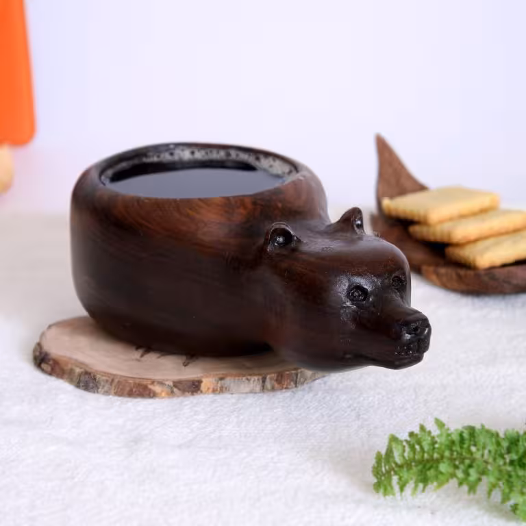 کوکسا دستساز چوبی طرح خرس کریزلی کد 102460