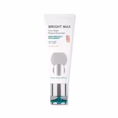 کرم ضد آفتاب فیزیکال بی رنگ Tone bright برایت مکس با spf 50