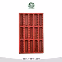 قالب سیلیکونی 15خانه دسر مستطیل کنگره