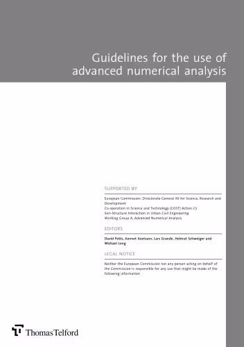 خرید و دانلود نسخه کامل کتاب Guidelines for the Use of Advanced Numerical Analysis