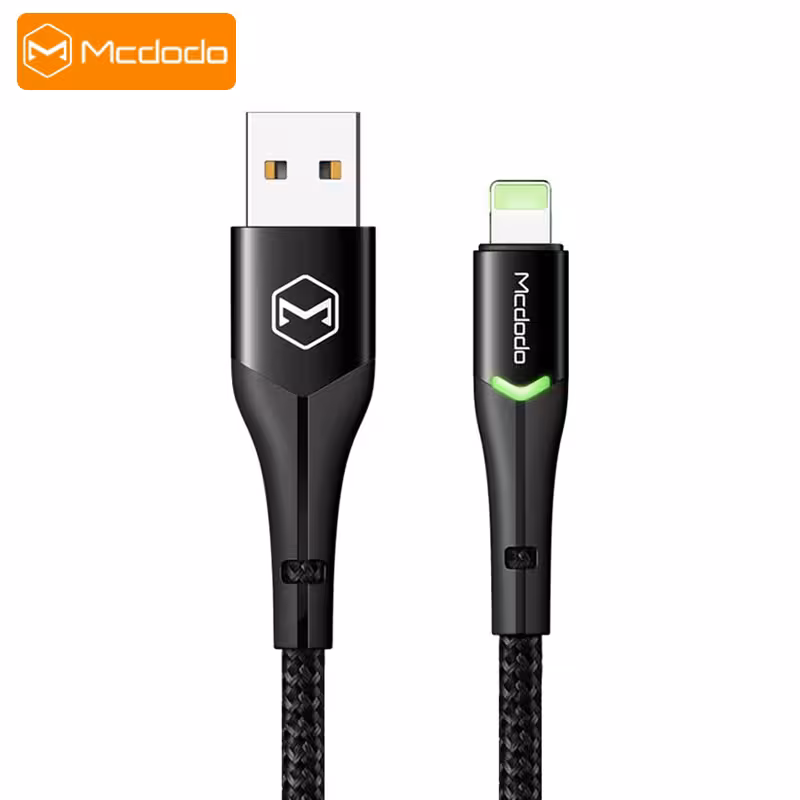 کابل شارژ لایتنینگ مک دودو Mcdodo CA7840 LED Switching Lightning Cable