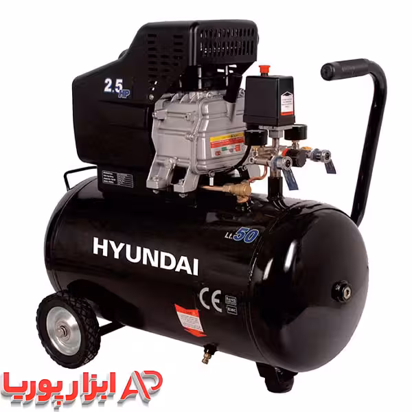 پمپ باد 50 لیتری هیوندای مدل AC-5025
