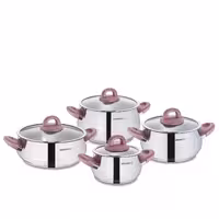 سرویس قابلمه استیل 8 پارچه برند کرکماز اصل ترکیه مدل Bella A1848