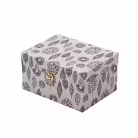 مانوئل جعبه درب دار 15×20 طرح برگ فانتزی کوچک