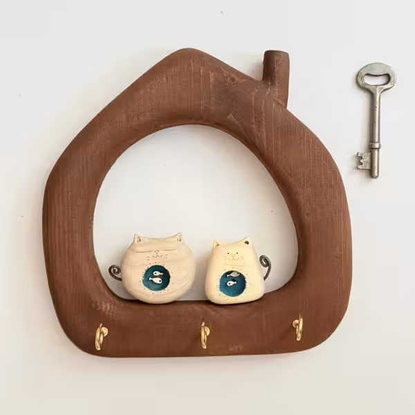 جاکلیدی بچه گربه جفتی طرح یک