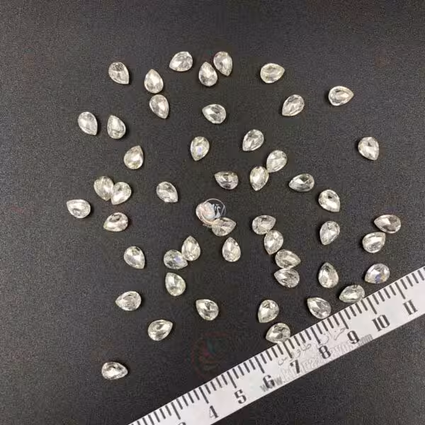 مارکیز اشکی سنگی سفید 6در 8 بسته 50 عددی