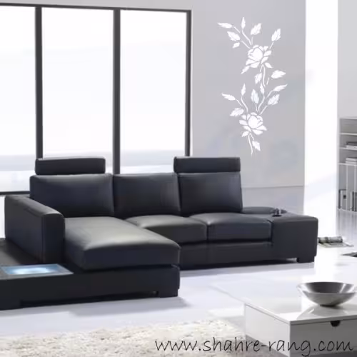 شابلون دیواری گل کد 611