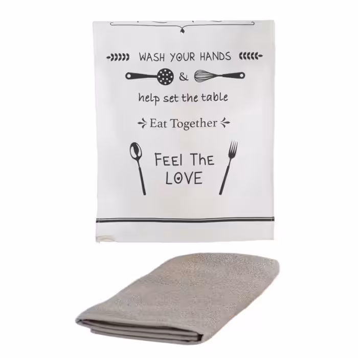 ست دو تکه دستمال آشپزخانه کاراجا هوم مدل Kitchen Rules | کالا مکس