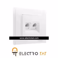 سوکت تلفن دوبل ایران الکتریک مدل برلیان اقتصادی