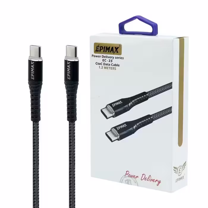 کابل شارژ تایپ سی به تایپ سی اپیمکس مدل Epimax EC-23