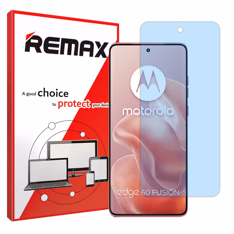 گلس موتورولا Edge 60 Fusion مدل مات آنتی بلو برند ریمکس کد S