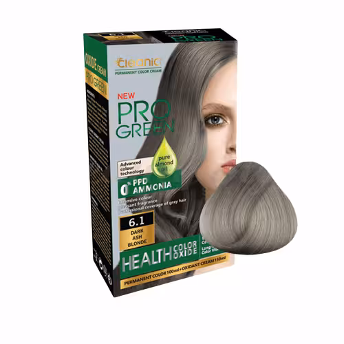 کیت رنگ موی بدون آمونیاک کلینیک کیندی Cleanic شماره6.1