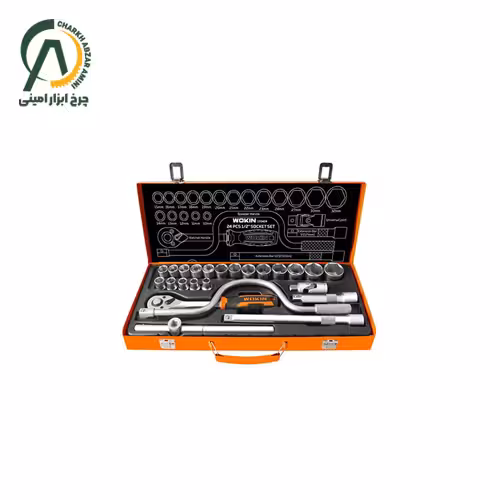 جعبه بکس 24 پارچه 1/2 درایو وکین مدل 155424