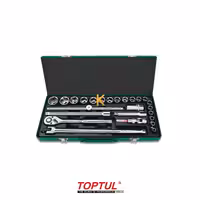 جعبه بکس 25 پارچه 1/2 اینچ مدل GCAD2513 تاپ تول