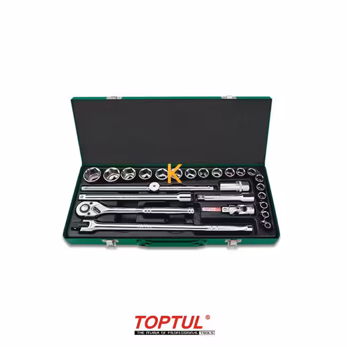 جعبه بکس 25 پارچه 1/2 اینچ مدل GCAD2513 تاپ تول