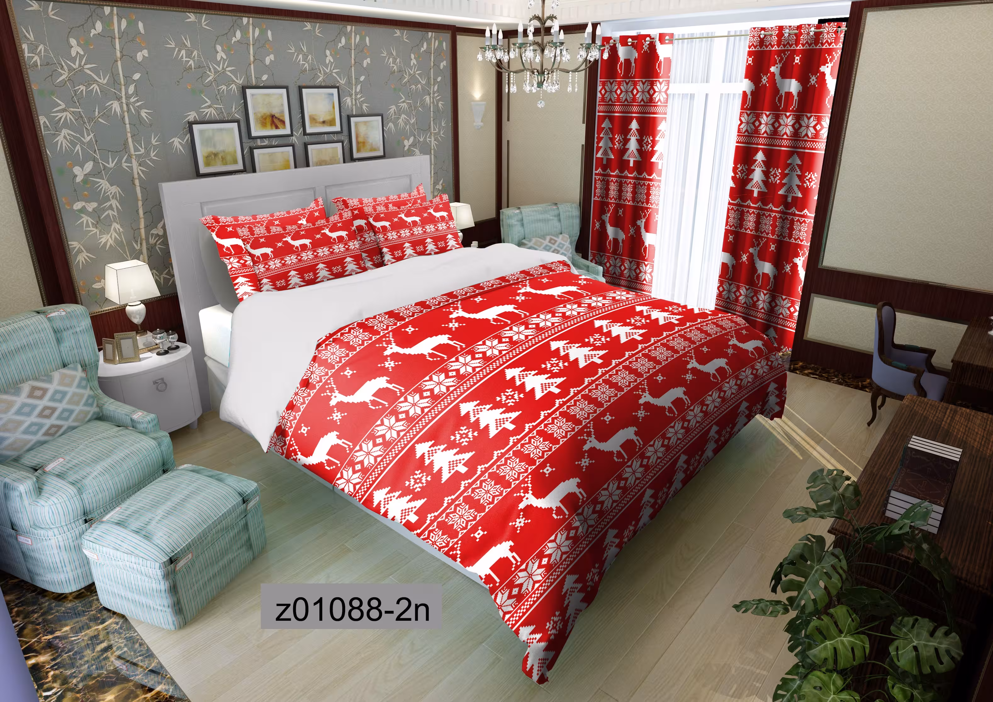 لحاف روتختی تنسل سه بعدی (3D) کالای خواب متین کد 1088