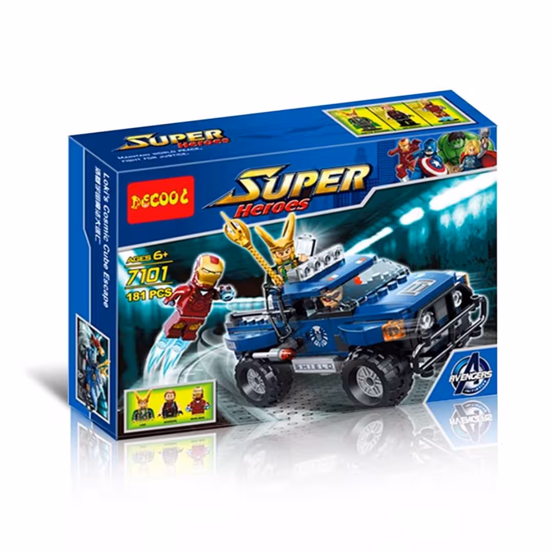 لگو آیرون من و فرار مکعب کیهانی لوکی