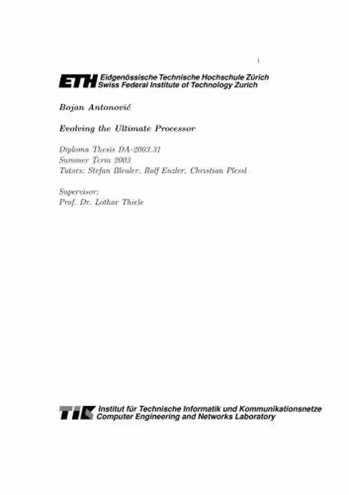 خرید و دانلود نسخه کامل کتاب Evolving the Ultimate Processor