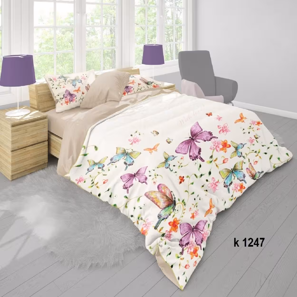 سرویس روتختی ترک إو turkev کد K-1247 دونفره 6 تکه