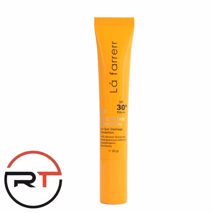 کرم ضد آفتاب دور چشم بی رنگ SPF30 لافارر 20 گرم