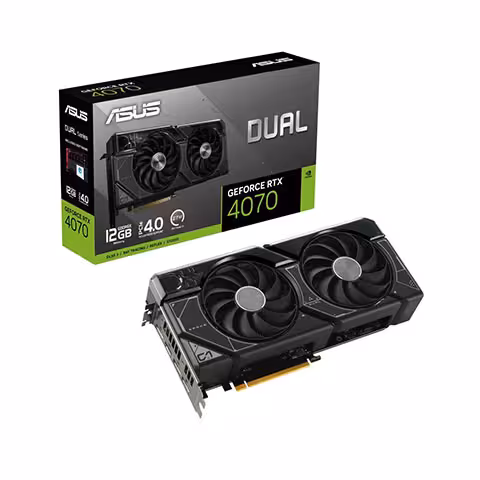 کارت گرافیک ایسوس Dual GeForce RTX 4070 Black OC 12GB GDDR6