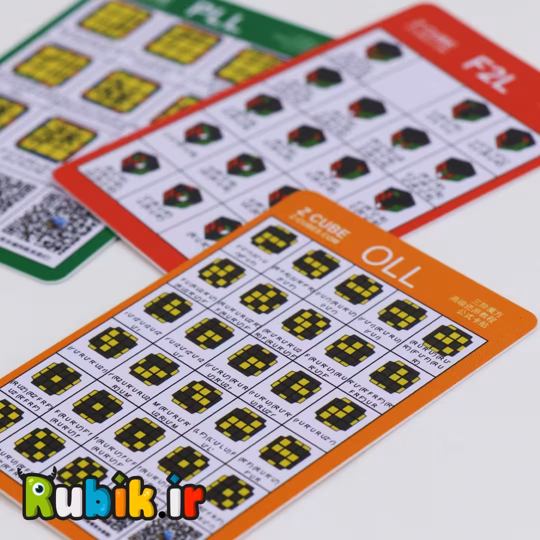 کارت فرمول حل سرعتی روبیک پی وی سی PVC