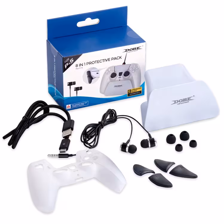 Dobe 8 IN 1 Protective Pack For PS5