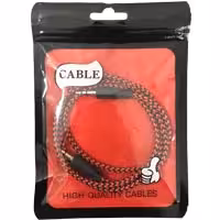 کابل AUX کنفی 1متری Cable پک قرمز و مشکی