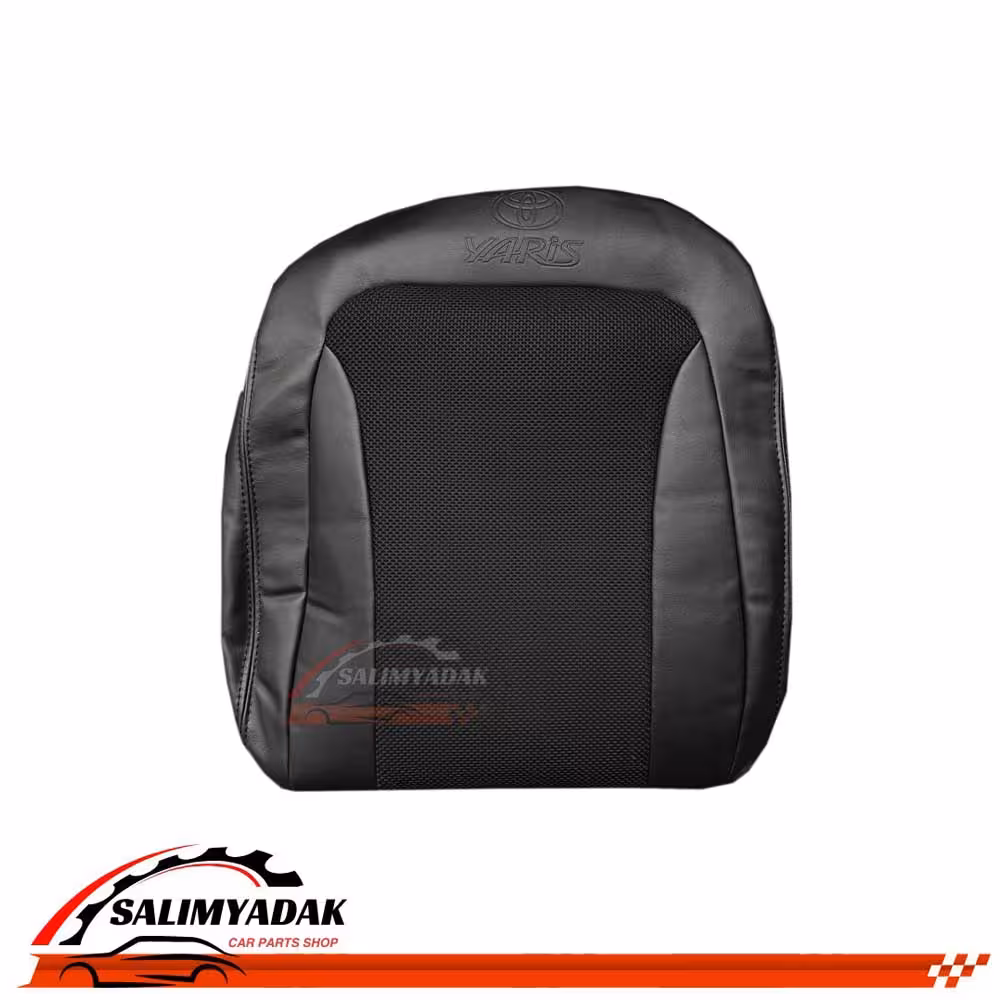 روکش صندلی تویوتا یاریس 2007 – 2011  چرم پارچه رنگ مشکی