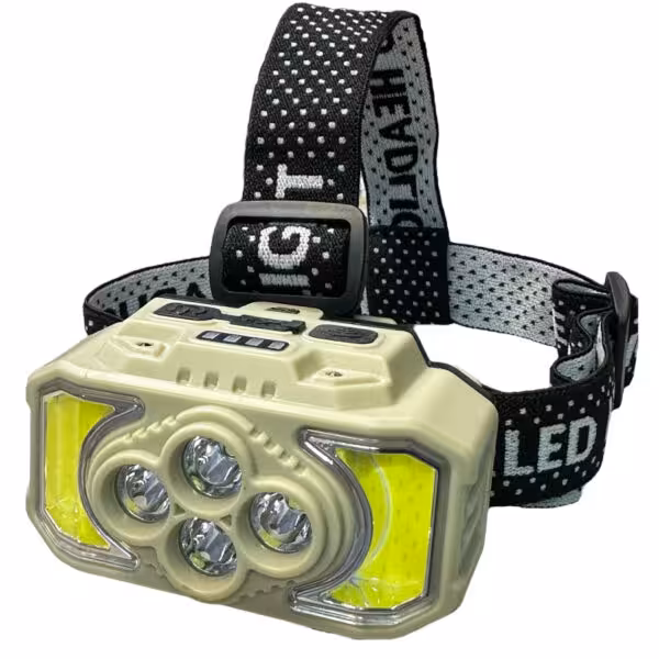 چراغ پیشانی مدل COB 4LED SENSOR