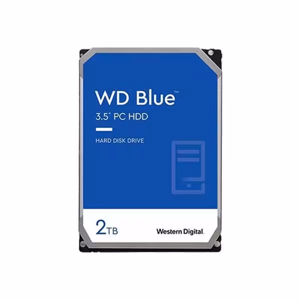 هارد اینترنال 35 اینچ وسترن دیجیتال آبی مدل WD20EZRZ ظرفیت 2 ترابایت