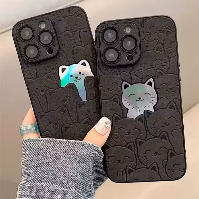 قاب زمینه برجسته مشکی هلوگرامی