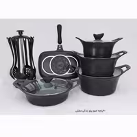 سرویس20 پارچه گرانیتی پیلو مدل لایف رنگ مشکی