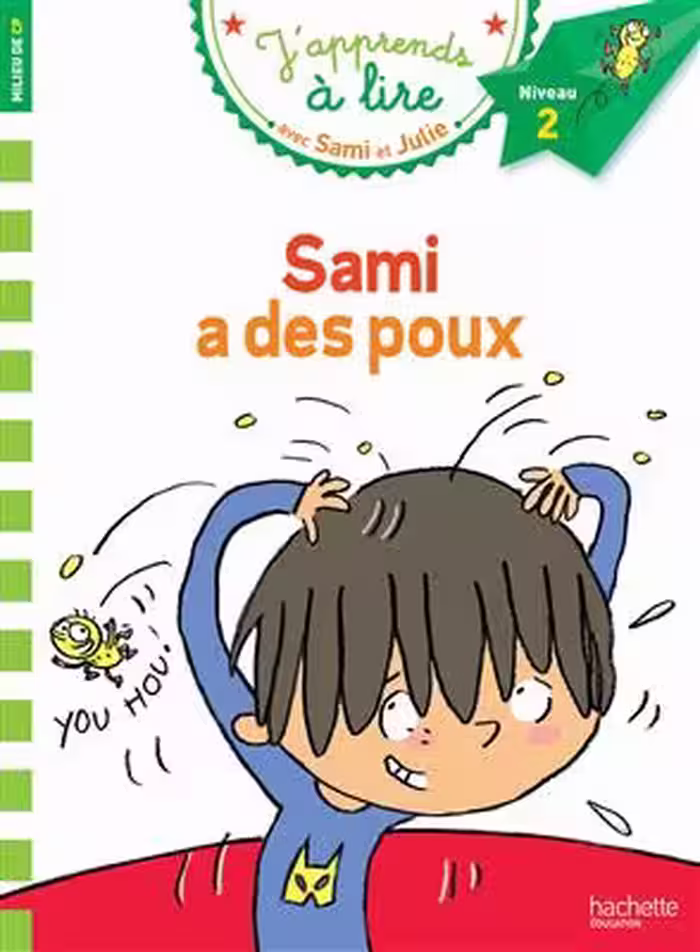 دانلود کتاب Sami et Julie CP Niveau 2 Sami a des poux