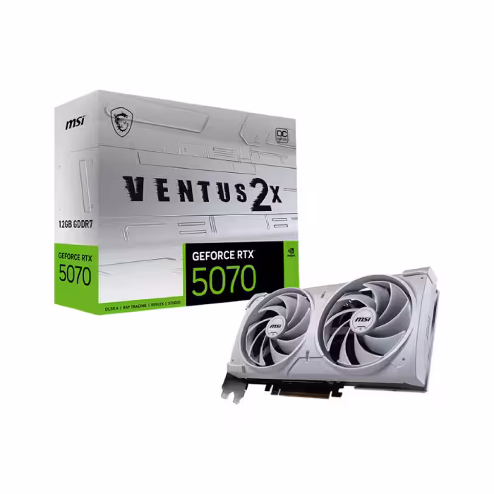 کارت گرافیک ام اس آی مدل GeForce RTX 5070 12G VENTUS 2X OC WHITE