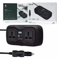 مبدل اینورتر برق خودرو فندکی به شارژر و برق 200 وات Green Lion GC-233 Power Inverter