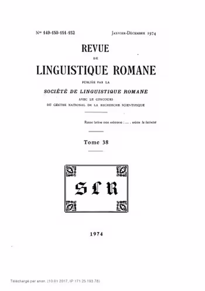 خرید و دانلود نسخه کامل کتاب Revue de linguistique romane