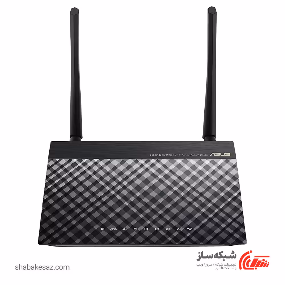 قیمت و خرید مودم روتر ADSL ایسوس Asus DSL-N14U B1 وایفای N300 - شبکه ساز