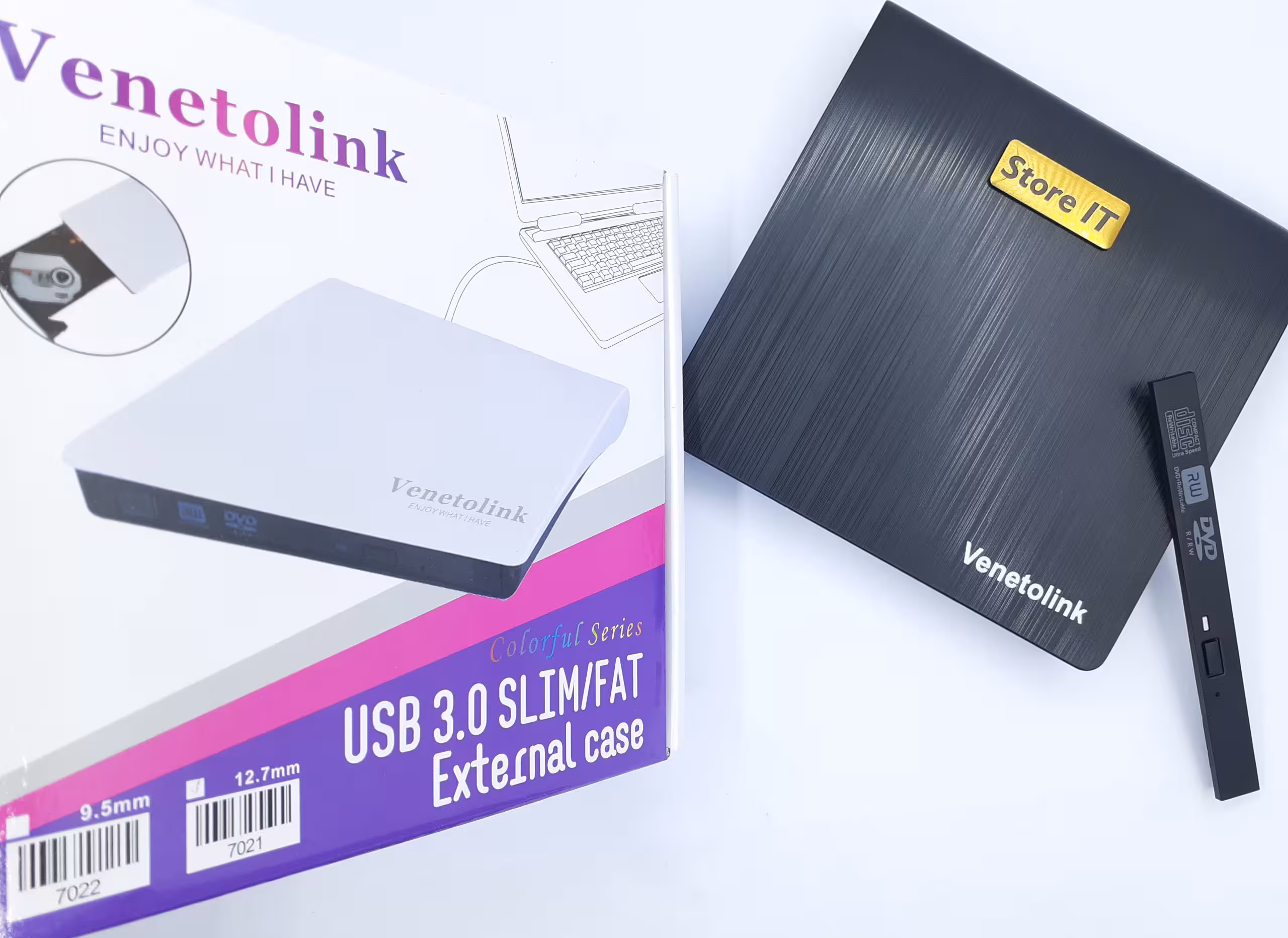 باکس دی وی دی اکسترنال لپ تاپ نرمال 12.7 میلی متر USB.3 - فروشگاه اینترنتی استور آی تی