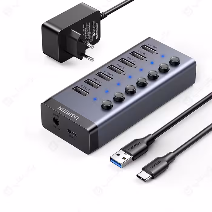 هاب 7 پورت USB 3.0 کلید دار یوگرین مدل CM481