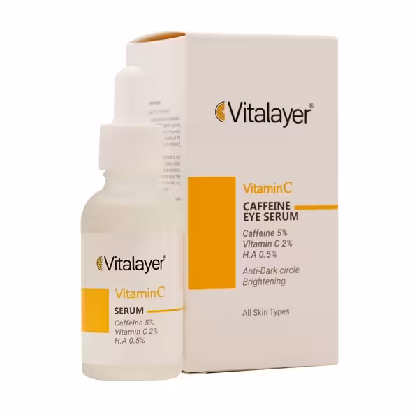 سرم دور چشم کافئین و ویتامین C ویتالیر 30 میلیلیتر Vitalayer