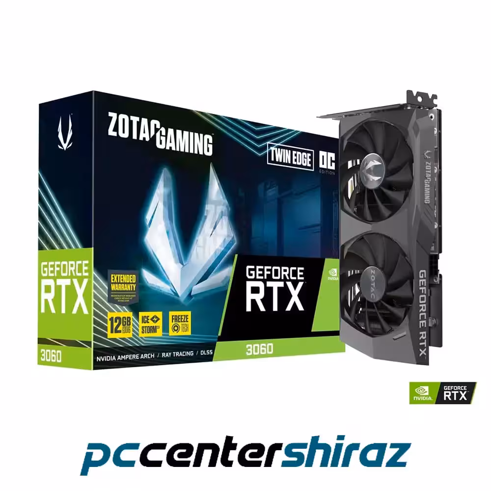 کارت گرافیک زوتک مدل ZOTAC GAMING GeForce RTX 3060 Twin Edge OC 12GB