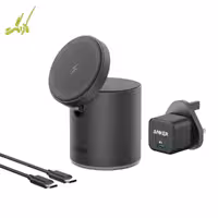 شارژر وایرلس 2 کاره انکر Anker 623 Magnetic Wireless Charger MagGo B2568 به همراه کابل و شارژر