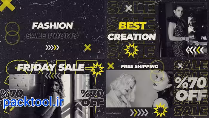 دانلود پروژه پریمیر پرو فروش و آفر ویژه مد و فشن Fashion sale opener - پک تول