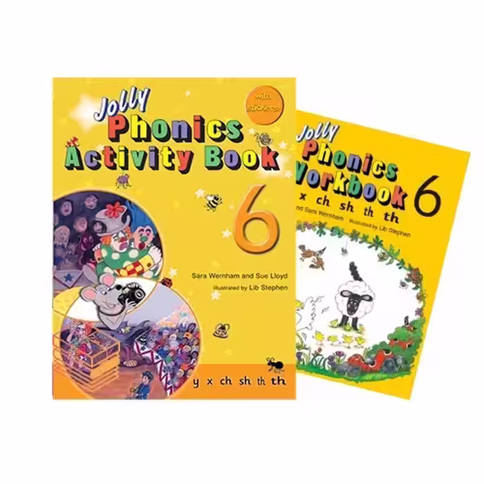 کتاب جولی فونیکس شش اکتیویتی بوک و ورک بوک Jolly Phonics Activity Book 6   Work book