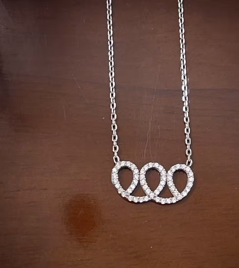 گردنبند هوا نقره کد 20050