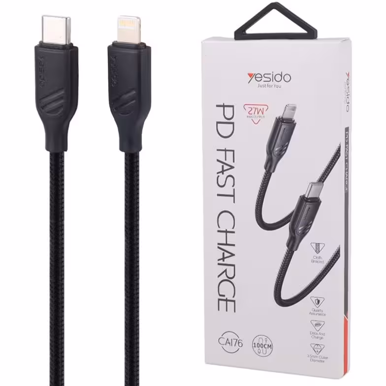 کابل شارژر تایپ سی به آیفون YESIDO CA176